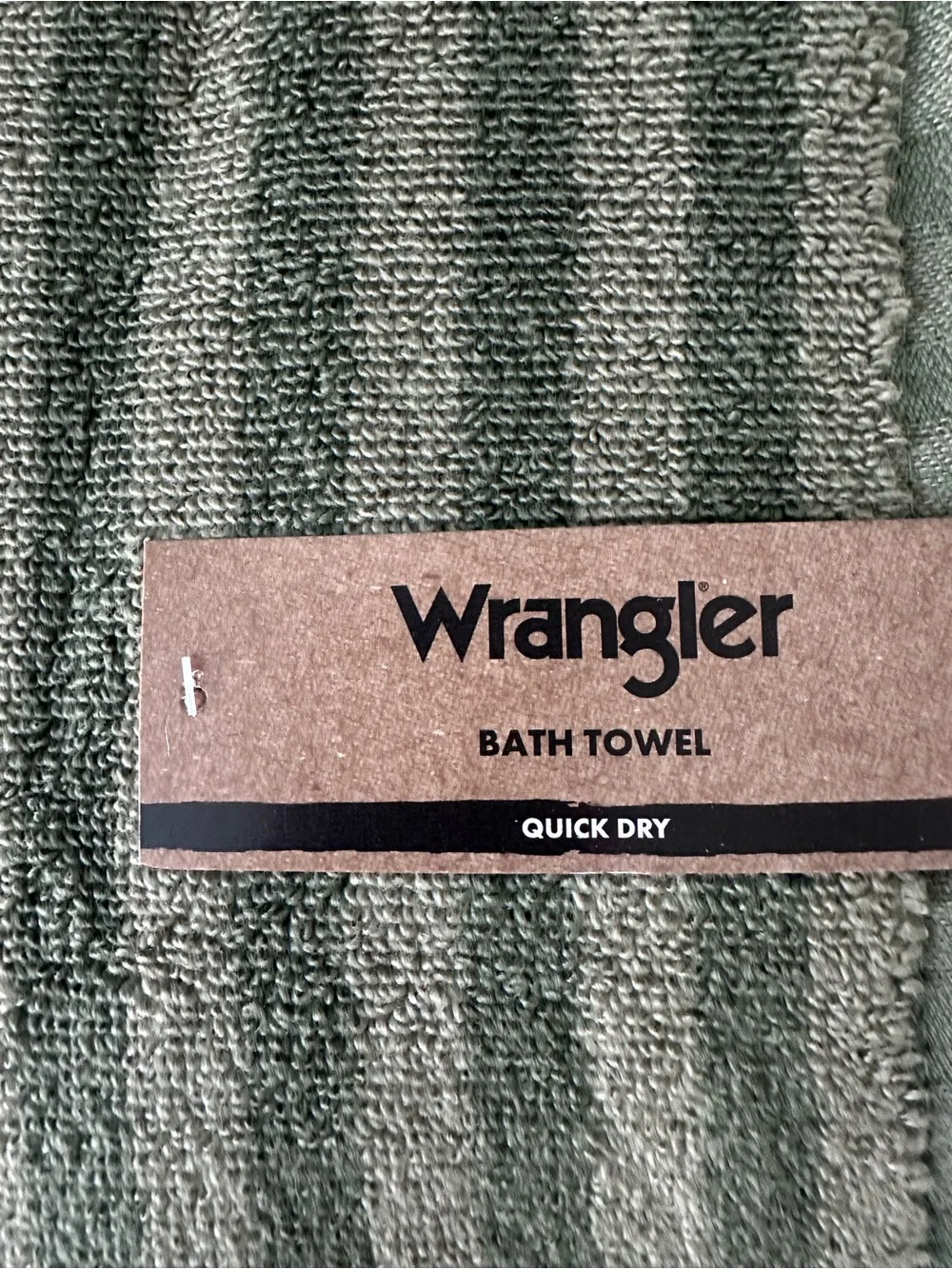 Wrangler Green Southwestern 4 Pc Towel Set 2 Bath Towels 2 Hand Towels NWT